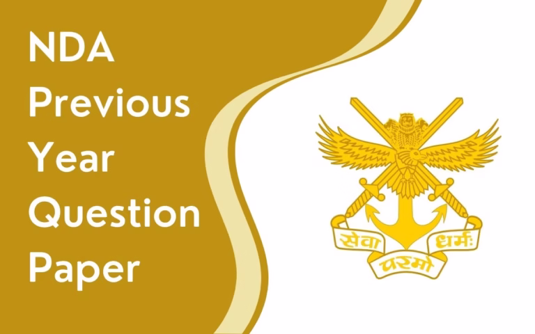 NDA Previous Year Question Paper