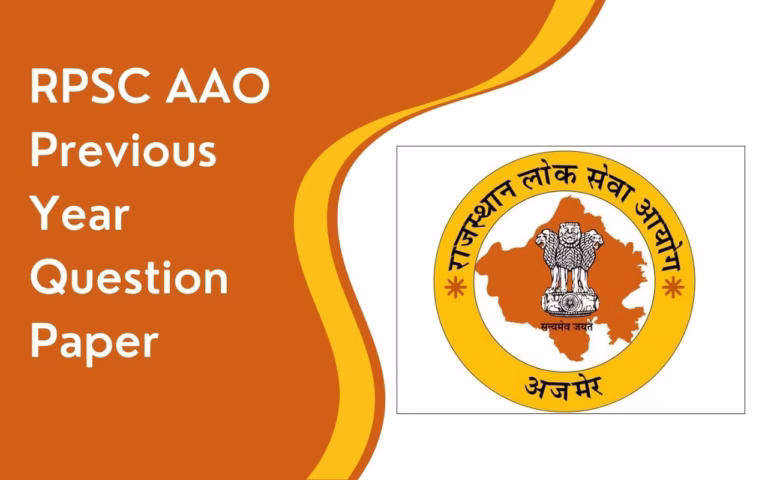 RPSC AAO Previous Year Question Paper