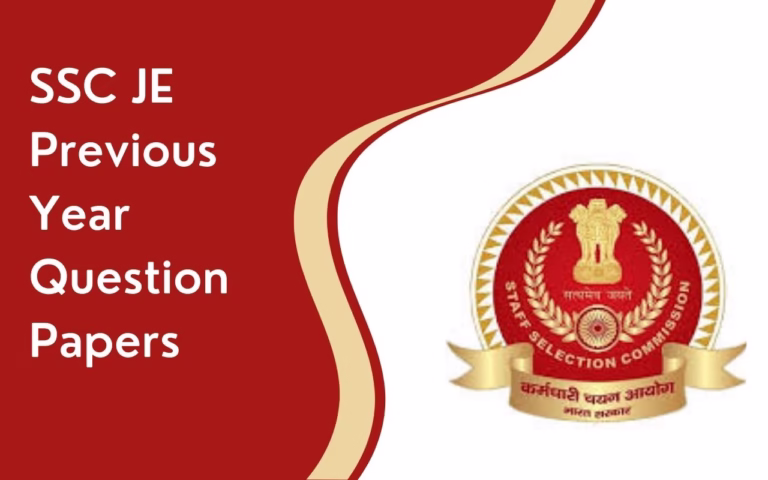 SSC JE Previous Year Question Papers